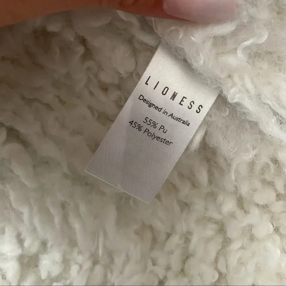 Lioness PU FAUX FUR LINED LEATHER JACKET - Picture 8 of 9